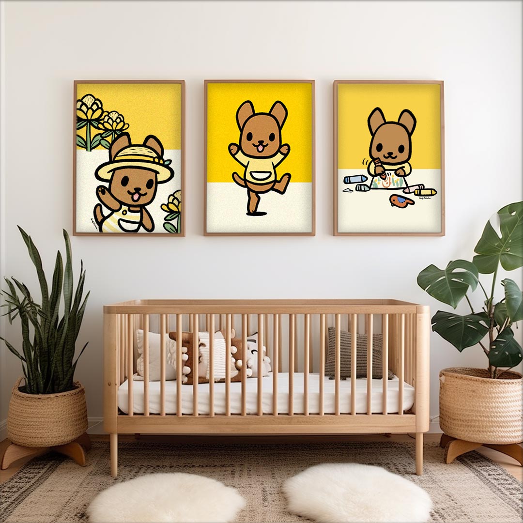 Sunny Modern Australian Roobee Roo Nursery Decor