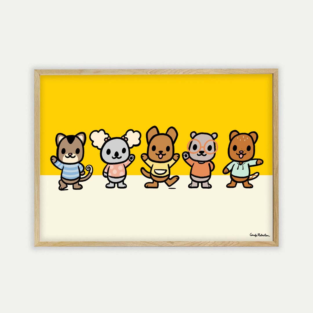 Roobee Roo: Bold Character Art for Stylish Kids' Rooms