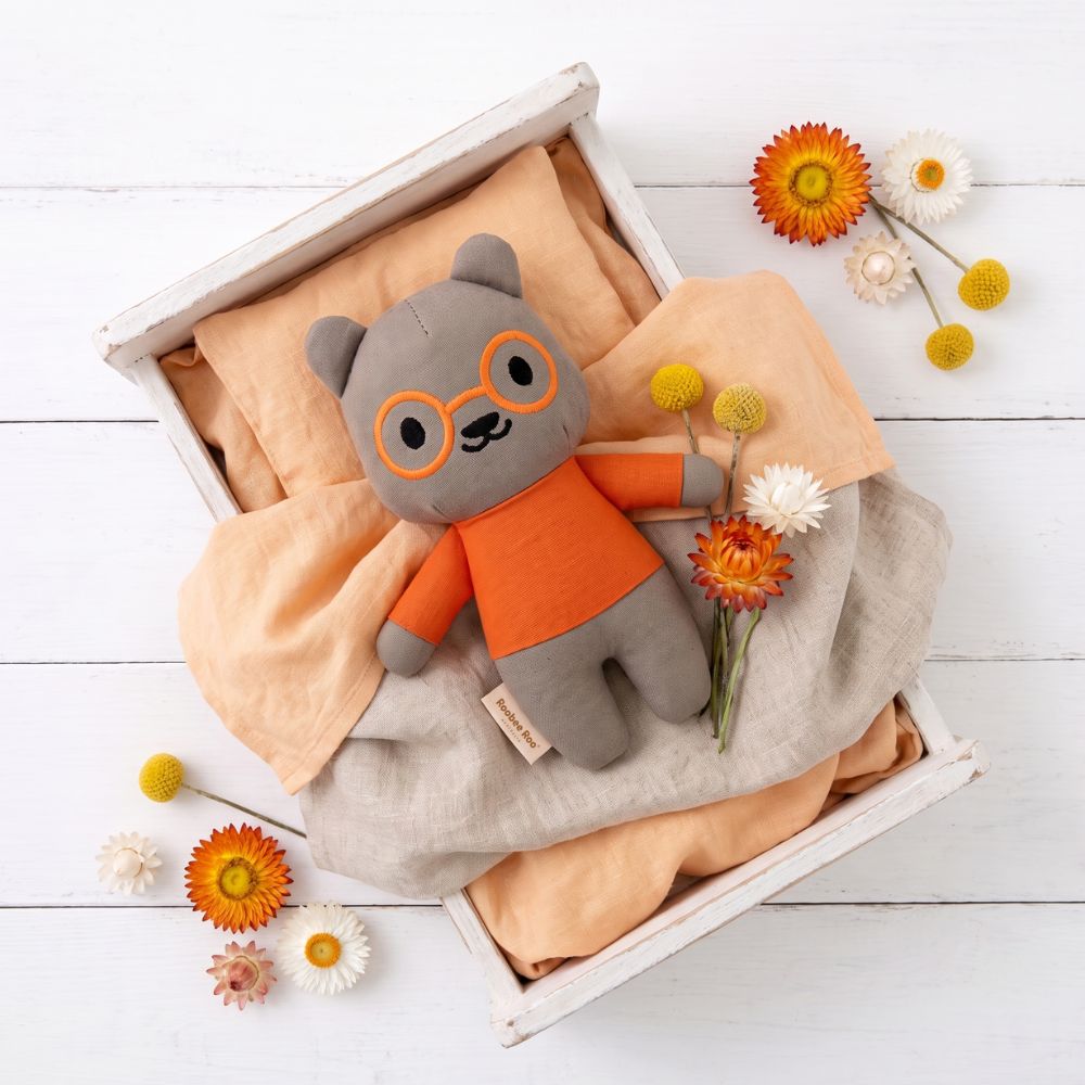 Wes Wombat linen doll