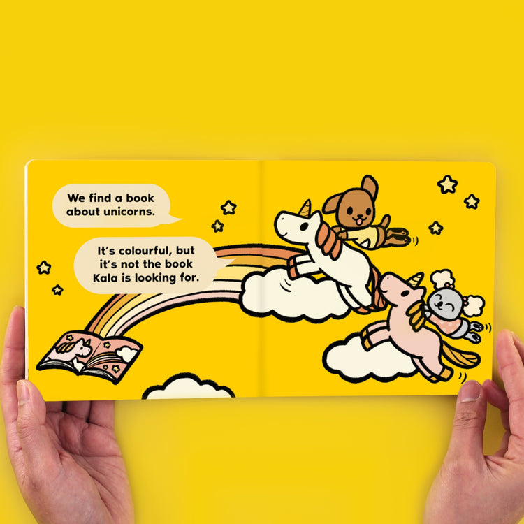 Lift the flap board book for children, featuring Roobee Roo.