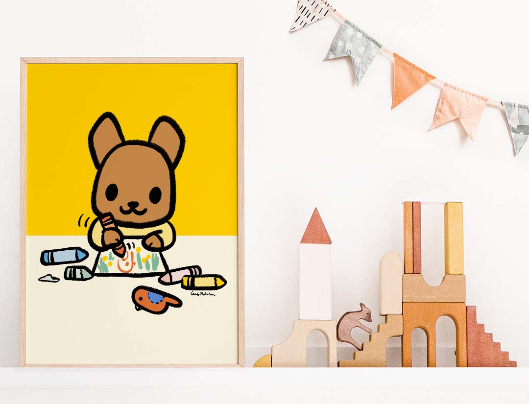 Australian Character Art with a Modern Touch for Kids - A Touch of KAWS Influence