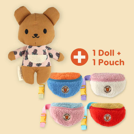 Pink Dolly and Pouch Gift Set | Gives 10 Meals