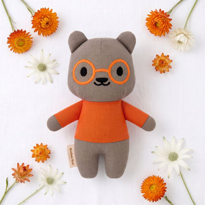 Wes Wombat linen doll